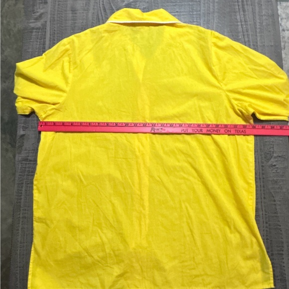 Vintage Bob Mackie Bold Yellow Wearable Art Top - Picture 6 of 6